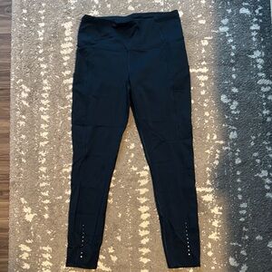 lululemon navy fast and free leggings